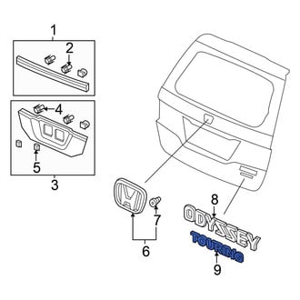 Honda OE - Rear Hatch Emblem
