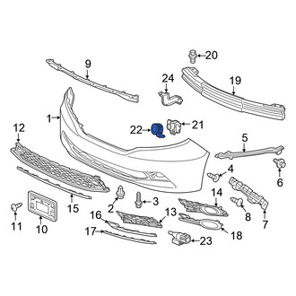 Honda OE - Front Parking Aid Sensor Housing