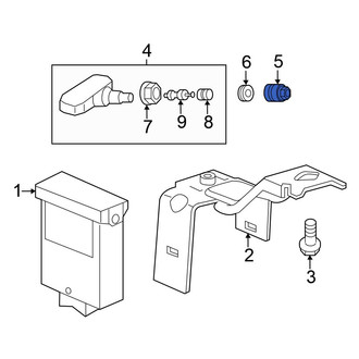 Honda OE - Tire Pressure Monitoring System (TPMS) Sensor Nut