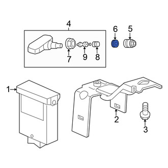Honda OE - Tire Pressure Monitoring System (TPMS) Sensor Grommet
