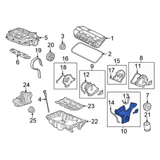 Honda OE - Lower Engine Timing Cover