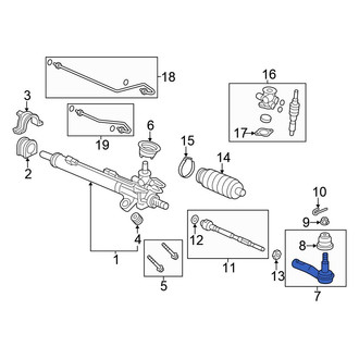 Honda OE - Outer Steering Tie Rod End