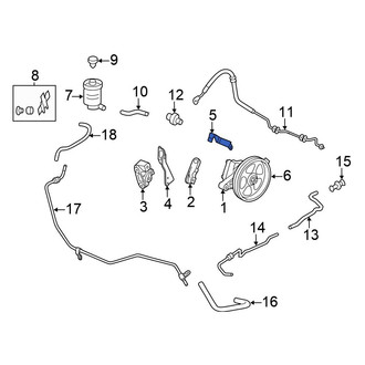 Honda OE - Front Power Steering Pump Bracket