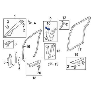 Honda OE - Quarter Panel Trim Panel Clip