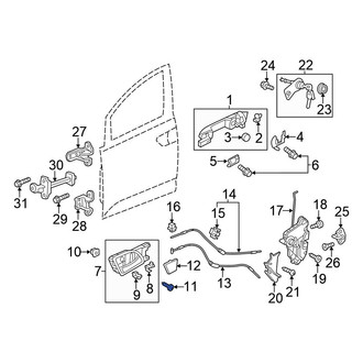 Honda OE - Inner Interior Door Handle Screw