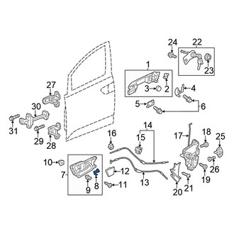 Honda OE - Interior Door Handle Clip