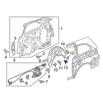 Honda OE - Sound Absorber Clip