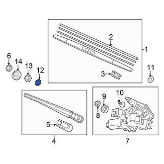 Honda OE - Wiper Arm Washer