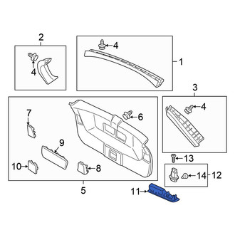 Honda OE - Rear Liftgate Pull Handle