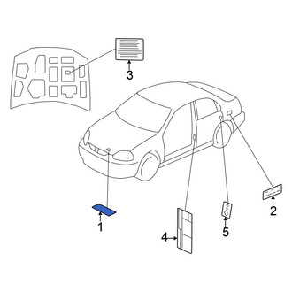 Honda OE - A/C System Information Label