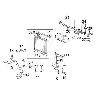 Honda OE - Engine Coolant Water Inlet Gasket
