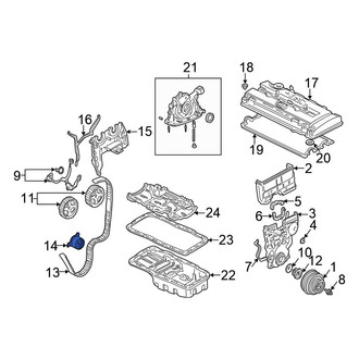 Honda OE - Engine Timing Belt Tensioner
