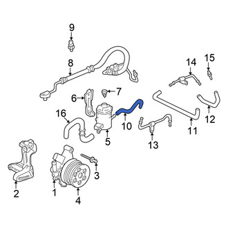 Honda OE - Front Lower Power Steering Line