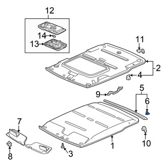 Honda OE - Rear Door Lock Rod Cover Clip