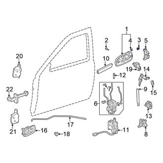 Honda OE - Front Outer Exterior Door Handle Grommet