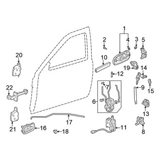 Honda OE - Interior Door Handle Clip