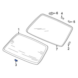Honda OE - Liftgate Glass Seal