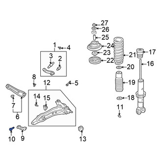 Honda OE - Suspension Control Arm Bolt