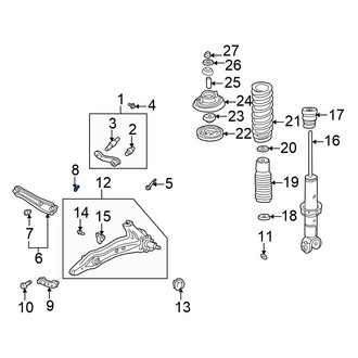 Honda OE - Rear Lower Suspension Control Arm Bolt