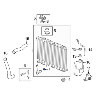 Honda OE - Radiator Drain Plug Gasket