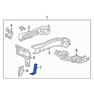 Honda OE - Left Fender Rail Mount Plate Bracket