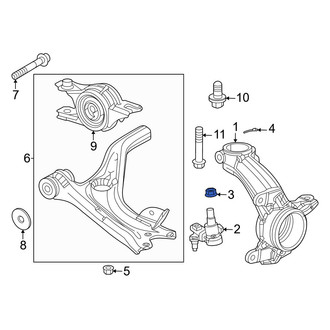 Honda OE - Suspension Ball Joint Nut & Washer
