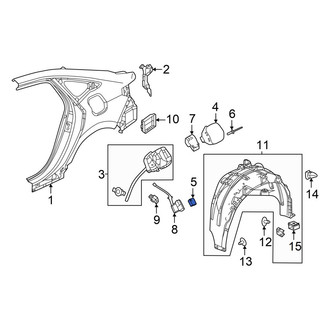 Honda OE - Fuel Filler Door Clip