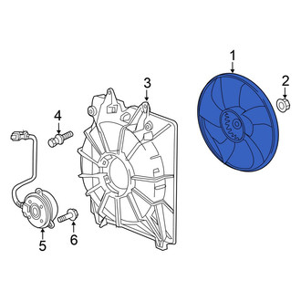 Honda OE - Left Engine Cooling Fan Blade