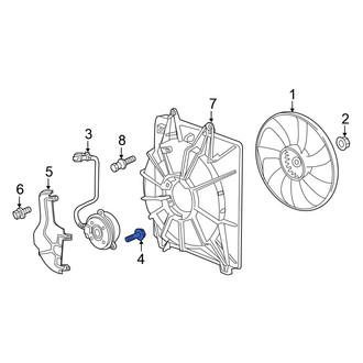 Honda OE - Engine Cooling Fan Motor Screw