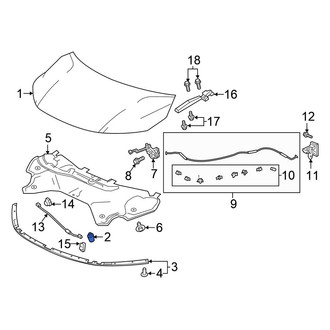 Honda OE - Front Hood Stop Buffer