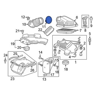 Honda OE - Engine Air Duct Clamp