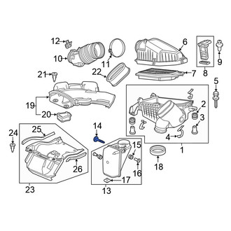 Honda OE - Engine Air Intake Resonator Bolt