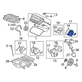 Honda OE - Right Upper Engine Timing Cover