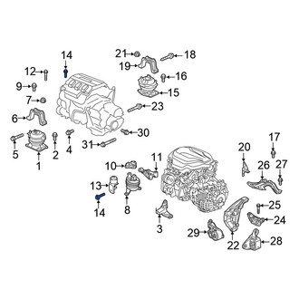 Honda OE - Engine Mount Bolt