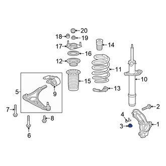 Honda OE - Steering Knuckle Nut