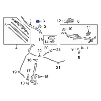 Honda OE - Wiper Arm Cap