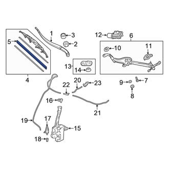 Honda OE - Front Left Wiper Blade Refill