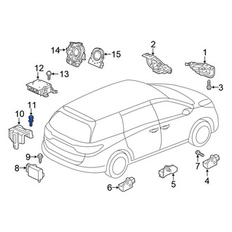 Honda OE - Air Bag Impact Sensor Bolt