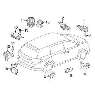 Honda OE - Air Bag Impact Sensor Bolt
