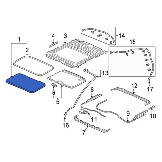 Honda OE - Sunroof Glass