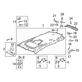 Honda OE - Interior Grab Bar Clip