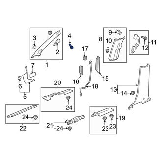 Honda OE - GPS Navigation Control Module Bolt