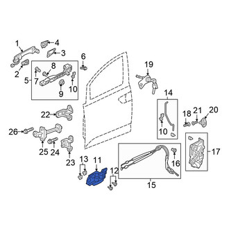 Honda OE - Front Left Inner Interior Door Handle