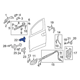 Honda OE - Front Left Upper Door Hinge