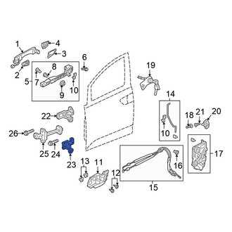 Honda OE - Front Right Lower Door Hinge