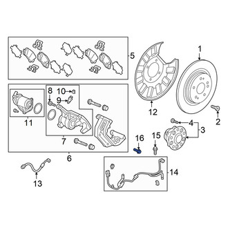 Honda OE - ABS Wheel Speed Sensor Bolt