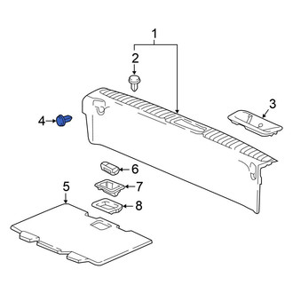 Honda OE - Rear Tie Down Hook