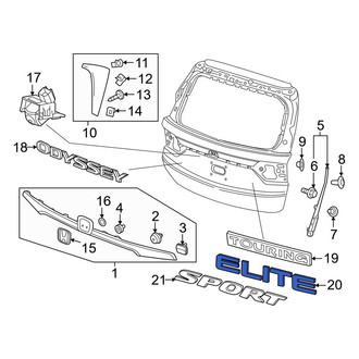Honda OE - Rear Hatch Emblem