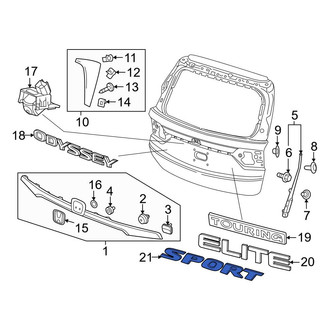 Honda OE - Rear Hatch Emblem