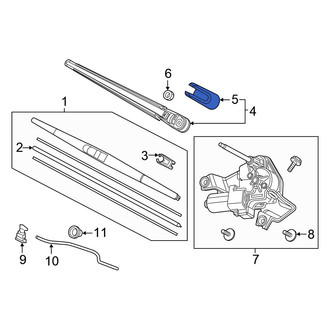 Honda OE - Rear Wiper Arm Cover